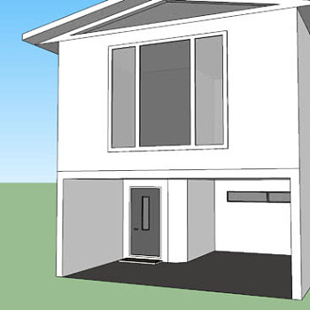 日式现代庭院住宅SU模型下载_sketchup草图大师SKP模型