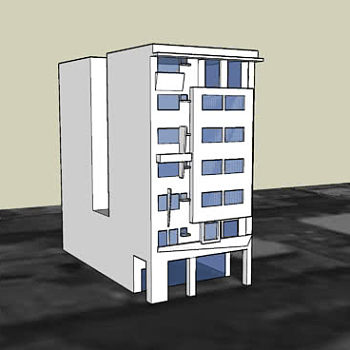 许公馆别墅SU模型下载_sketchup草图大师SKP模型