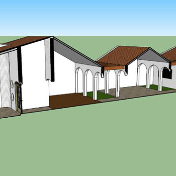 简约乡村房屋SU模型下载_sketchup草图大师SKP模型