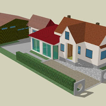 塔纳梅拉的家庭住宅SU模型下载_sketchup草图大师SKP模型