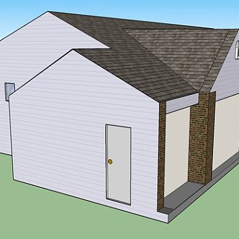 牧场风格住宅房屋SU模型下载_sketchup草图大师SKP模型