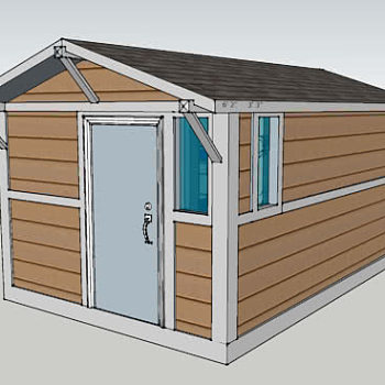 木板瓦房屋舍SU模型下载_sketchup草图大师SKP模型