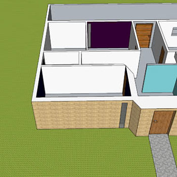 住宅房间户型设计SU模型下载_sketchup草图大师SKP模型