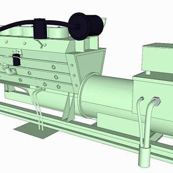 柴油发电机组SU模型_su模型下载 草图大师模型_SKP模型