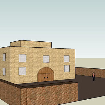 砖石住宅独栋SU模型下载_sketchup草图大师SKP模型