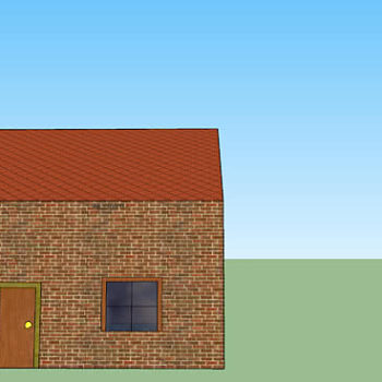 砖石简易房屋SU模型下载_sketchup草图大师SKP模型