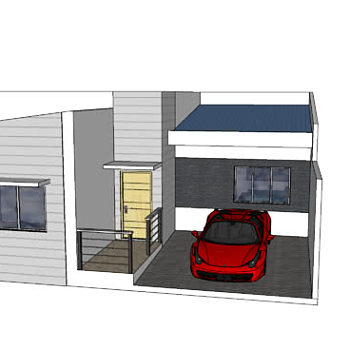 现代平房住宅SU模型下载_sketchup草图大师SKP模型