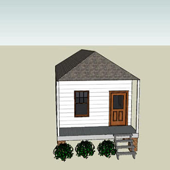 郊区瓦房房屋SU模型SU模型下载_sketchup草图大师SKP模型