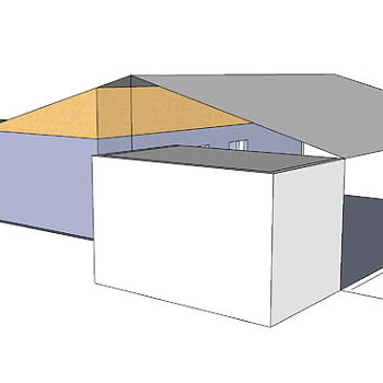 简易房屋草图SU模型下载_sketchup草图大师SKP模型