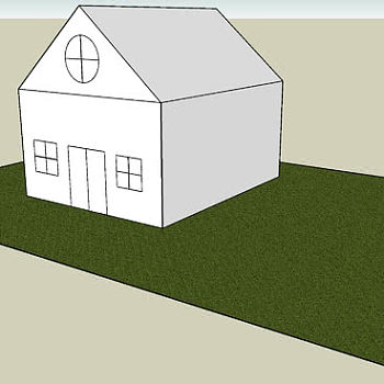 小型草图屋舍SU模型下载_sketchup草图大师SKP模型