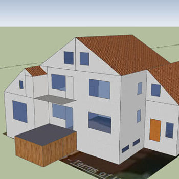 现代住宅建筑外观SU模型下载_sketchup草图大师SKP模型