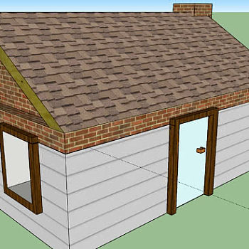 基本的烟囱房屋SU模型下载_sketchup草图大师SKP模型