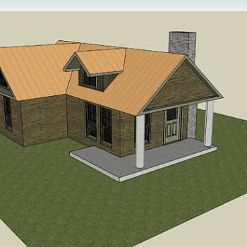 欧式烟囱壁炉住宅SU模型下载_sketchup草图大师SKP模型