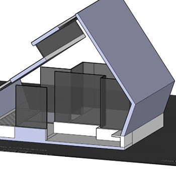 抽象房屋外观SU模型下载_sketchup草图大师SKP模型