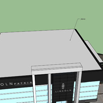 林肯汽车公司建筑大楼SU模型下载_sketchup草图大师SKP模型