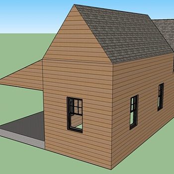 欧式独户车库住宅自建房SU模型下载_sketchup草图大师SKP模型