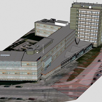 科技大学研究所大楼SU模型下载_sketchup草图大师SKP模型