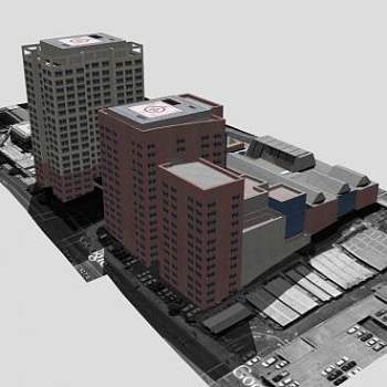 艺术表演学院建筑大楼SU模型下载_sketchup草图大师SKP模型