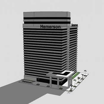 现代摩天楼建筑SU模型下载_sketchup草图大师SKP模型