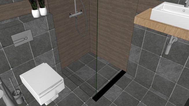 现代浴室瓷砖卫生间SU模型下载_sketchup草图大师SKP模型