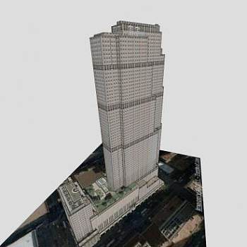 纽约通用电气大楼建筑SU模型下载_sketchup草图大师SKP模型