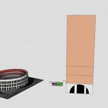 现代建筑与古代建筑SU模型下载_sketchup草图大师SKP模型