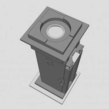 仿古的破旧塔楼建筑SU模型下载_sketchup草图大师SKP模型