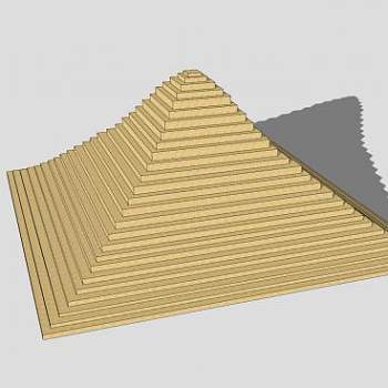 古埃及金字塔建筑SU模型下载_sketchup草图大师SKP模型