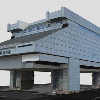 日本江户东京博物馆建筑SU模型下载_sketchup草图大师SKP模型