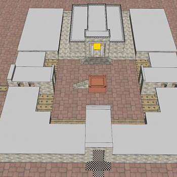 所罗门神殿建筑SU模型下载_sketchup草图大师SKP模型