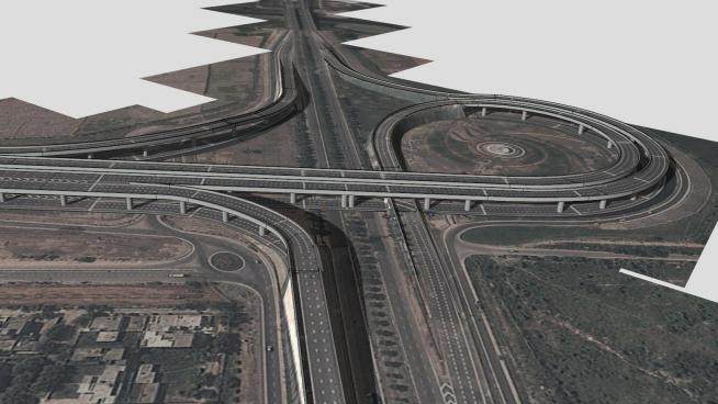 亚穆纳高速公路SU模型下载_sketchup草图大师SKP模型