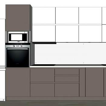 现代室内厨房装修家具SU模型下载_sketchup草图大师SKP模型