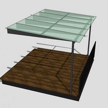 住宅区护栏阳台雨棚SU模型下载_sketchup草图大师SKP模型