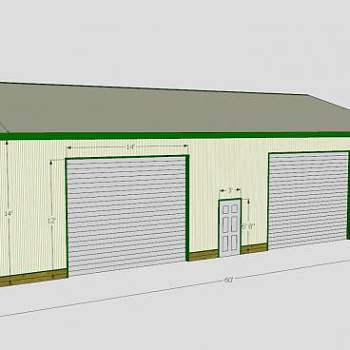 钢板谷仓建筑SU模型下载_sketchup草图大师SKP模型