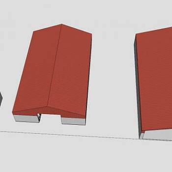 现代化棚屋SU模型下载_sketchup草图大师SKP模型