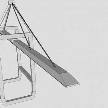 集装箱起重机架梁SU模型下载_sketchup草图大师SKP模型