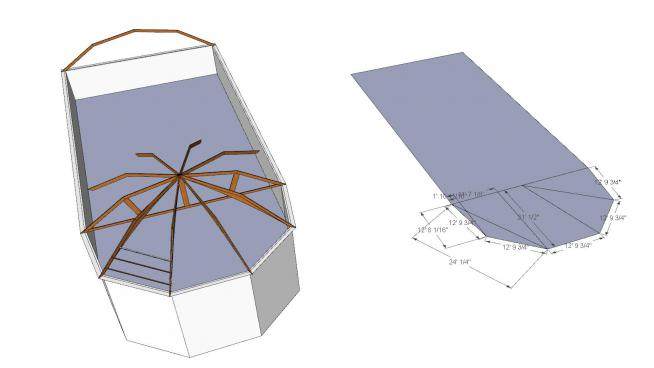 餐厅屋顶框架SU模型下载_sketchup草图大师SKP模型