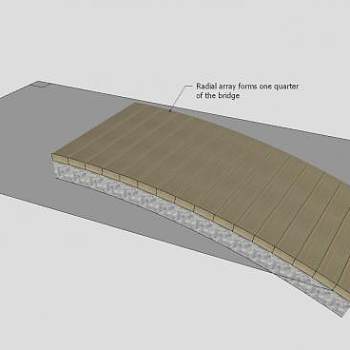 直路直桥SU模型下载_sketchup草图大师SKP模型