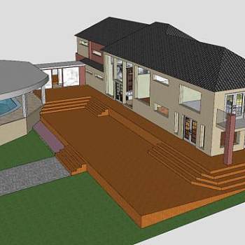 现代大厦建筑SU模型下载_sketchup草图大师SKP模型