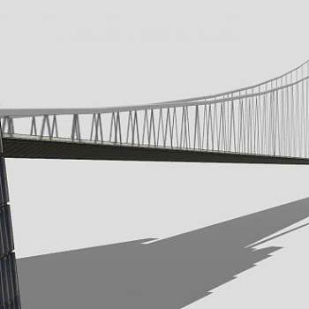 英式亨伯桥建筑SU模型下载_sketchup草图大师SKP模型