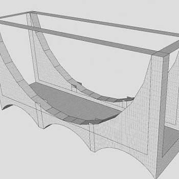 简易石桥SU模型下载_sketchup草图大师SKP模型