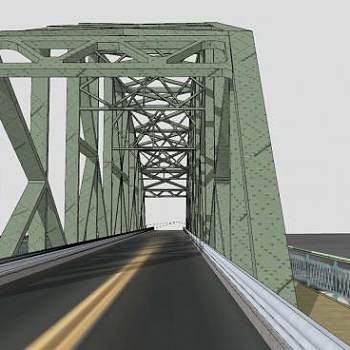 华盛顿公路大桥SU模型下载_sketchup草图大师SKP模型