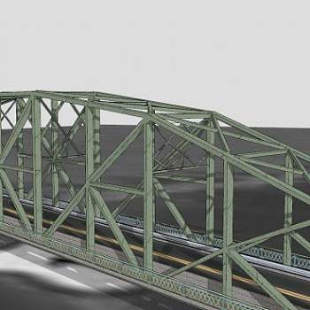 美国华盛顿公路大桥SU模型下载_sketchup草图大师SKP模型