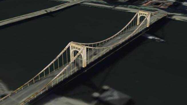 第六街大桥建筑SU模型下载_sketchup草图大师SKP模型