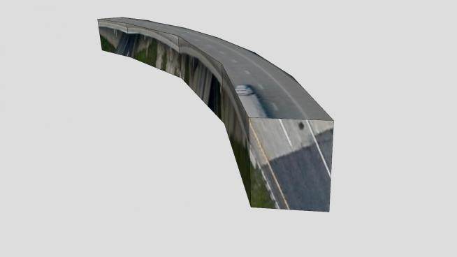 公路立交桥纹理建筑SU模型下载_sketchup草图大师SKP模型