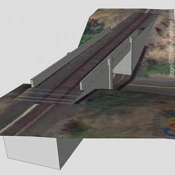 148号铁路立交桥SU模型下载_sketchup草图大师SKP模型