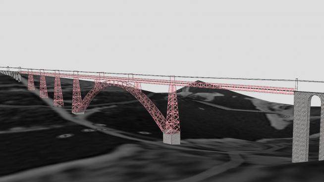 加拉比高架桥SU模型下载_sketchup草图大师SKP模型