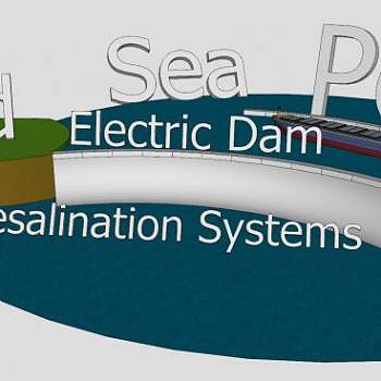 海电气大坝SU模型下载_sketchup草图大师SKP模型