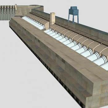 约瑟夫酋长大坝SU模型下载_sketchup草图大师SKP模型