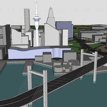 大城市建筑SU模型下载_sketchup草图大师SKP模型